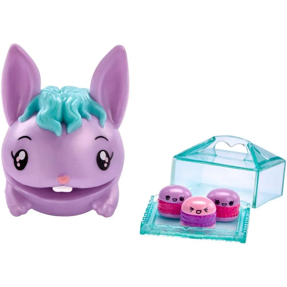 Pooparoos Purple Bunny Figure Teal Hair Surpriseroos Mattel “New”